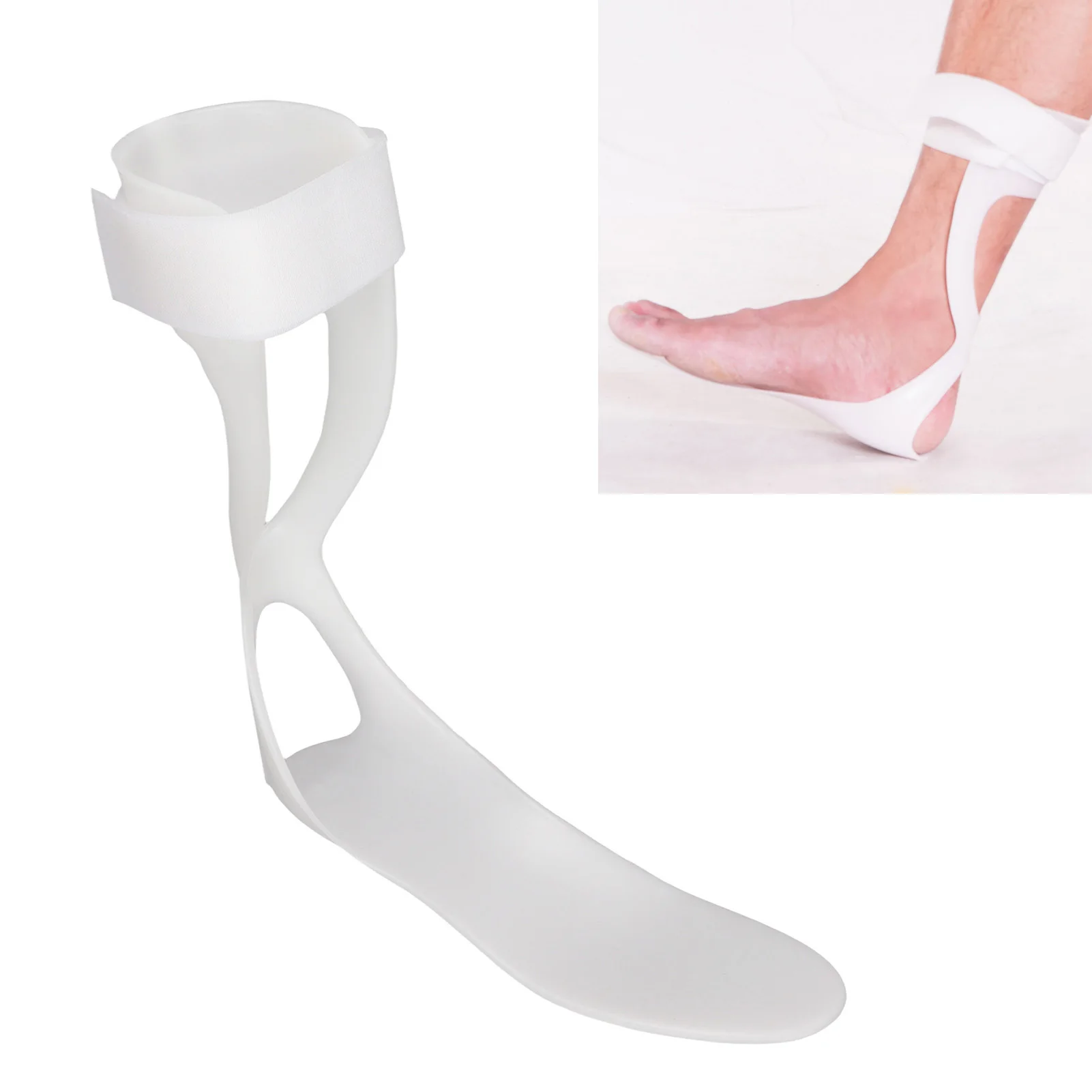 Drop Foot Stabilizer Drop Foot Corrector Ankle Foot Orthosis Straightener AFO Support Splint Ultra Slim Cuttable for Therapy