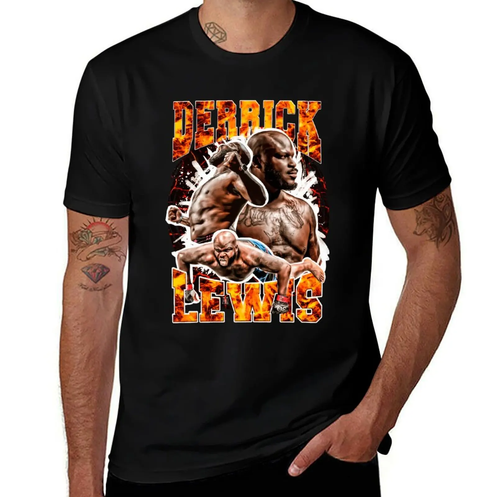 Derrick-Lewis T-Shirt Casual Fashion Short Sleeve Cotton T-Shirt