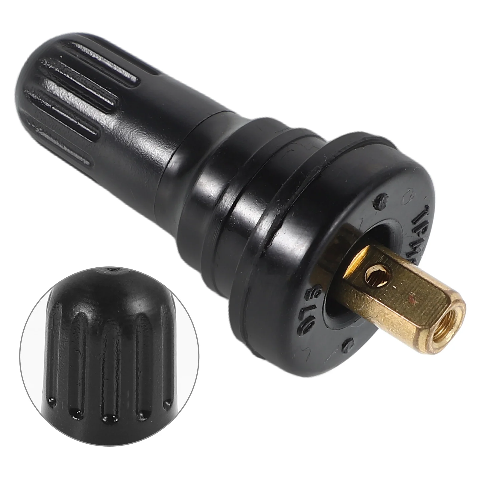 

4Pcs Universal Motorcycle Tire Valve Stems Snap-in Type Standard Length Aluminum Alloy Valve Stems for Rim Holes Tire Inflation