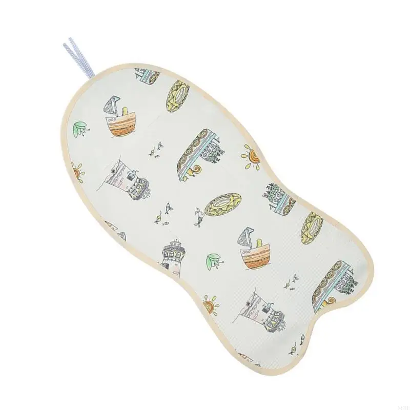 

N84E Baby Pram Cushion Breathable Strollers Cushion Pushchair Liner with Pattern