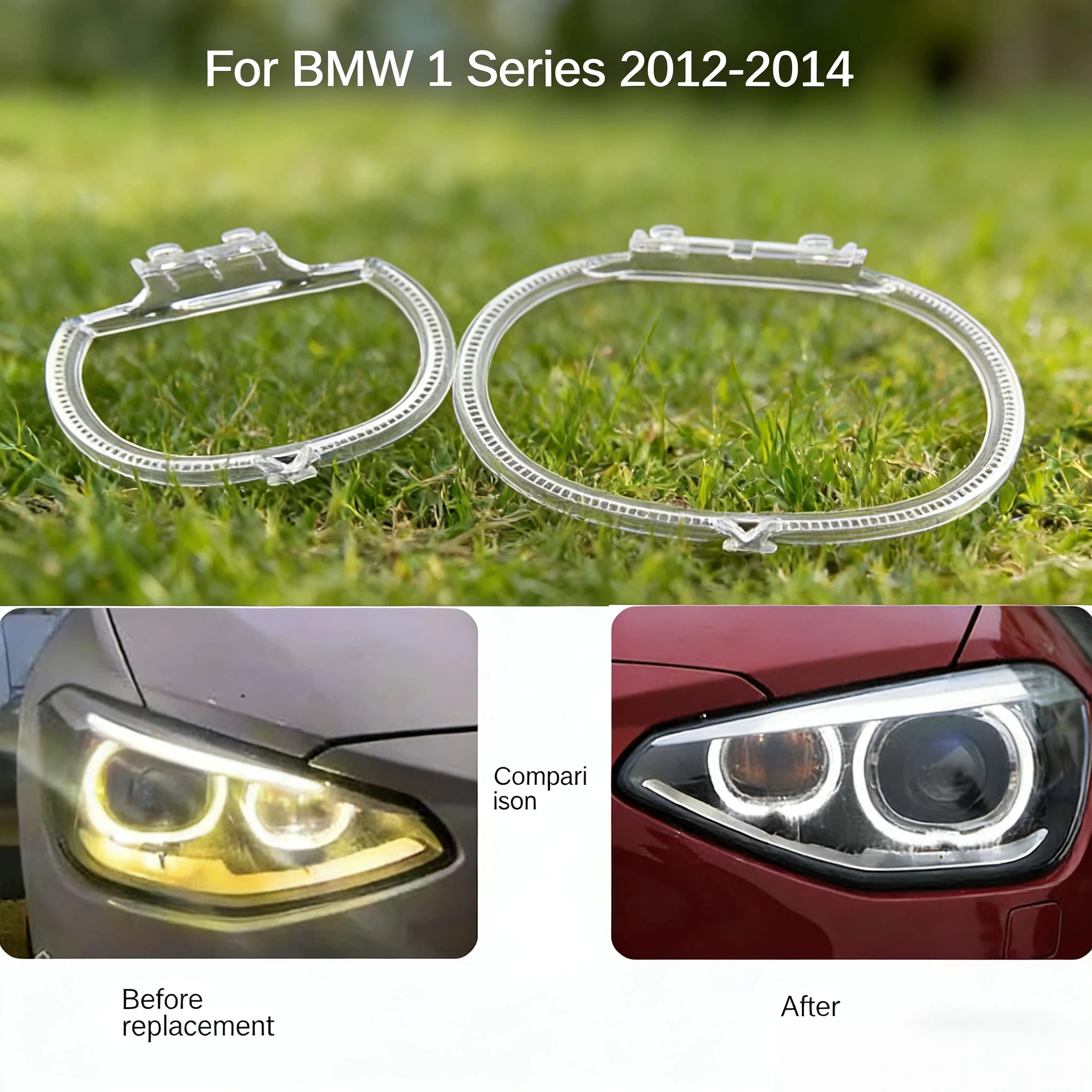 

Для BMW 1 серии F20 2012-2014 DRL Направляющая пластина Световодящая трубка Фара Дневные ходовые огни Guide Angel Eye