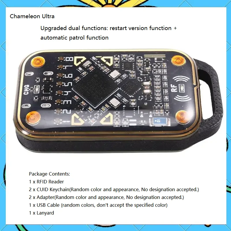 Chameleon Ultra Upgrade Smart Card Emulator + 2XCUID Sleutelhanger RFID Smart Chip Reader 125K 13.56Mhz Kaart Duplicator-[A51I]