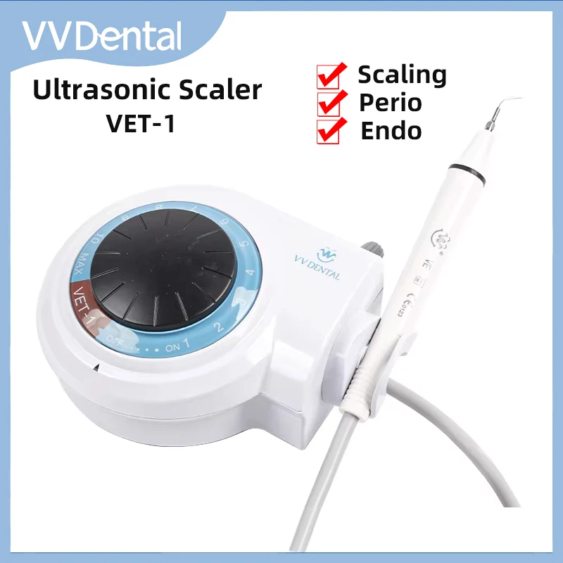 

VVDental Ultrasonic Scaler Machine With LED Light Remove Tooth Calculus Smoke Stains Scaling Endodontia Periodontia Dental Tools