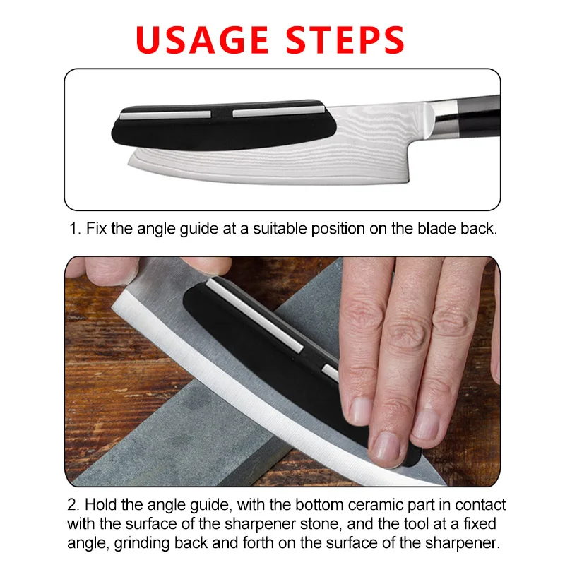 1PC Sharpening Stone Honing Guide Fixed Knife Sharpener Whetstone Accessories Kitche Knives Auxiliary Tool  15-degree Angle