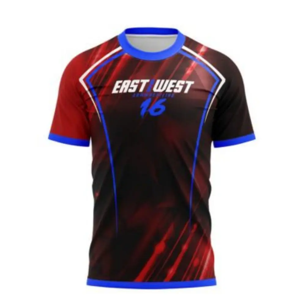 East Vs West 16 Devon Larratt Arm Wrestling Jersey équipe passionnés de poignet entraînement Fitness jeu-jour uniforme vêtements à manches courtes