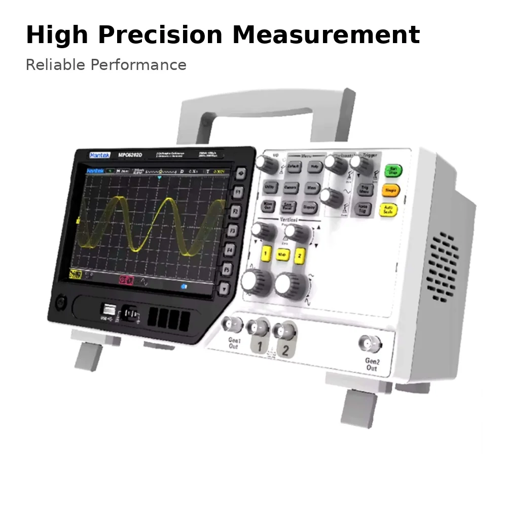 6 In 1 Digital Oscilloscope 2 Channel 200MHz 1GSa Per Second With Logic Analyzer Waveform Generator