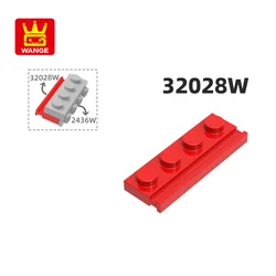 Wange 32028w 100g/110Pcs Single Side Sliding Track Loose parts Compatible with Building Blocks DIY Toy Assembly Storage