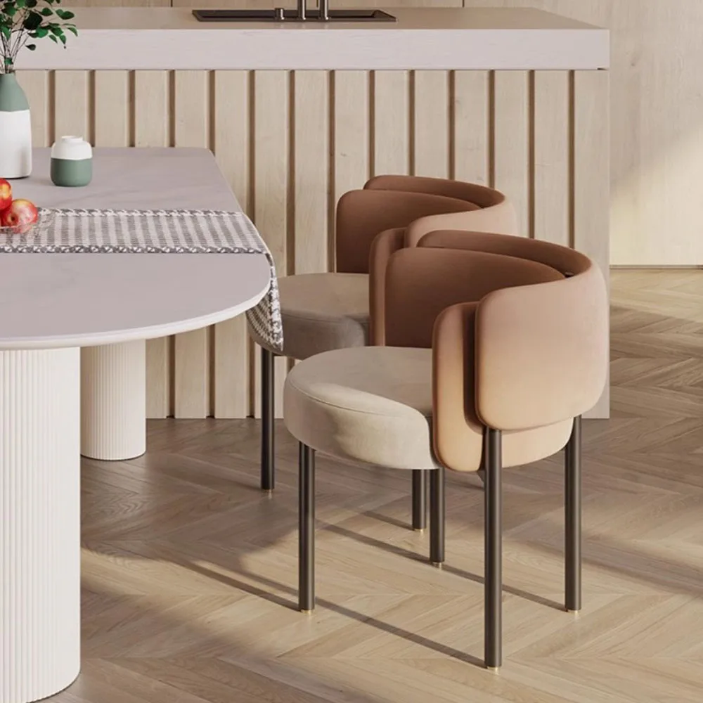 Set van 2 Scandinavische eetkamerstoelen Luxe moderne woonkamer Ergonomische eetkamerstoelen Esthetisch premium Muebles De Salon-meubilair