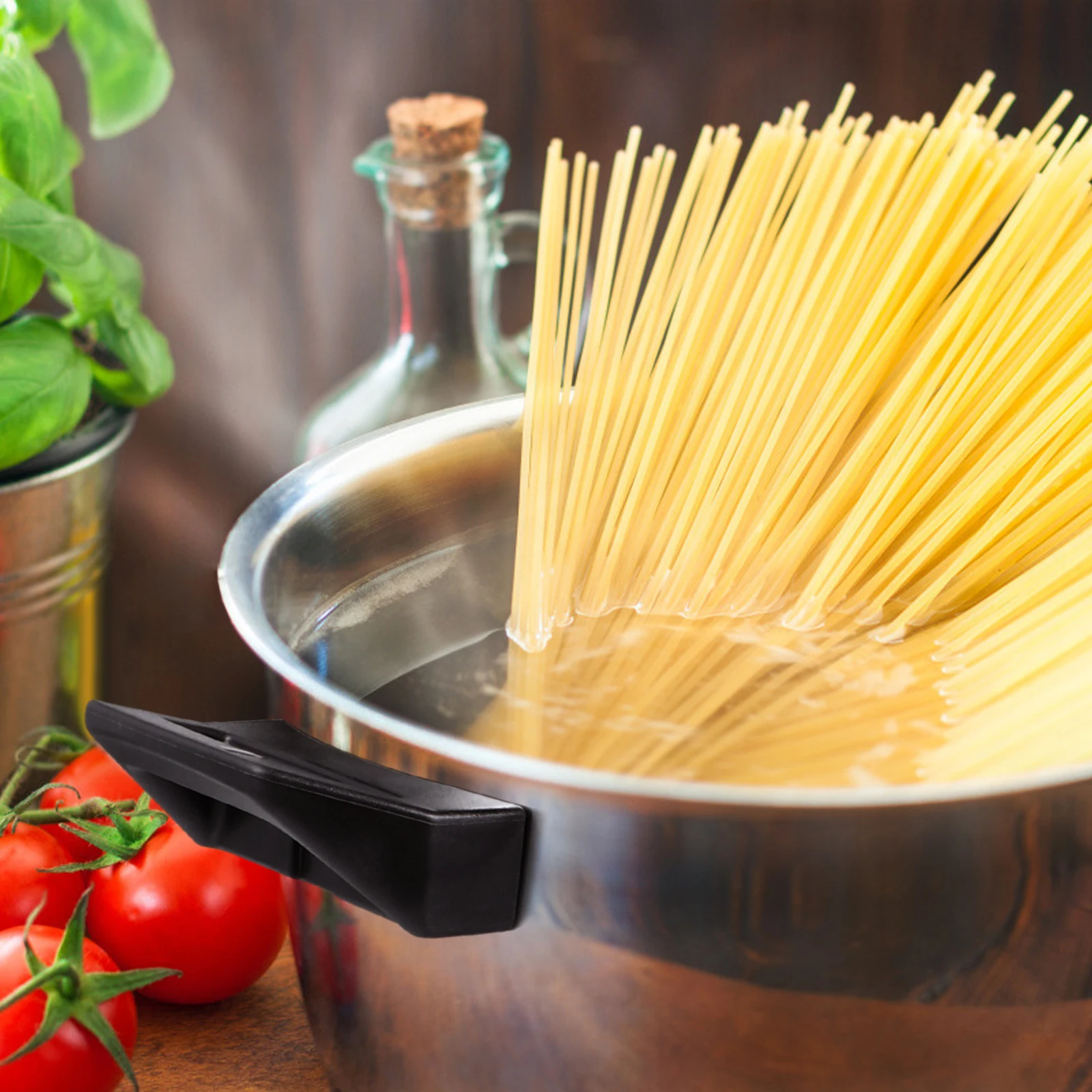 

Stainless Steel Noodle Pot 24CM Fast Drainage Easy Wash Anti Rust Lightweight Stockpot Safe Healthy Material Soup