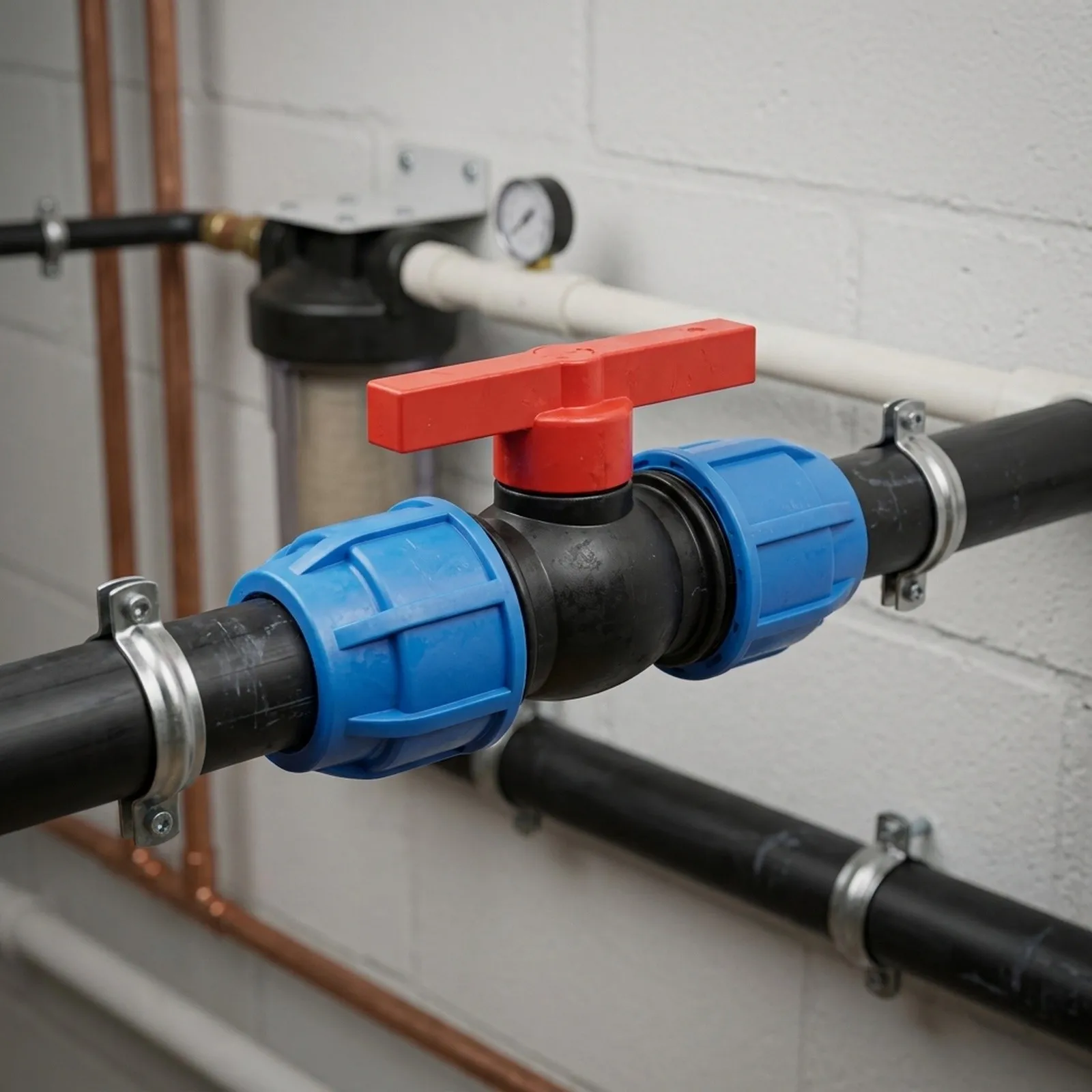 Leak-Proof Design 20mm/25mm/32mm/40mm/50mm Pipe Accessories Pipe Joint Valve Straight Elbow Water Flow Controller