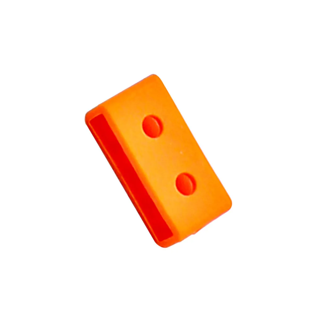 4Pcs 20Mm Silicone Watch Band Loops Retainers Keepers Bright Orange Wear Resistant Elastic Strap Secure Accessories