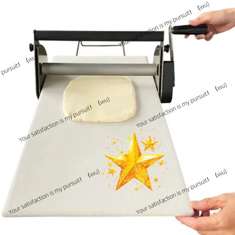 ZOCI-Commercial hand crank maker Household small desktop pizza croissant dough tablet press Bread machine Baking equipment