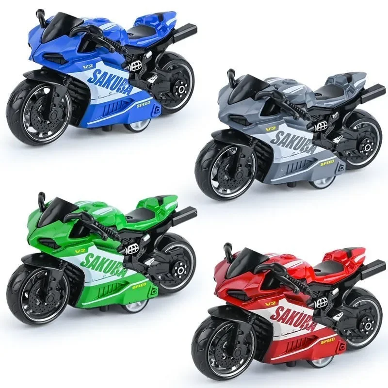 

Alloy Mini Motorcycle Car Toys Metal Sakura-V2 Pull Back Speed Motorbike Collection Racing Vehicle Figures For Kids Adults Gift