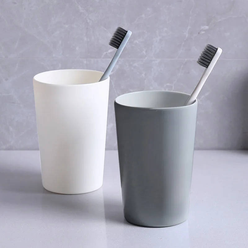 Minimalist Toothbrush Cup Wash Cup Drinking Water Household Products Brushing Teeth Couples Frosted Plastic Mouthwash Portable