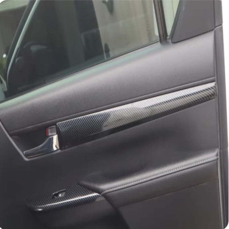 

Для Toyota Hilux/Hilux REVO 2024 + ABS углеродное волокно, внутренняя дверная ручка, поручень, крышка панели, подлокотник, декоративная полоса, панель