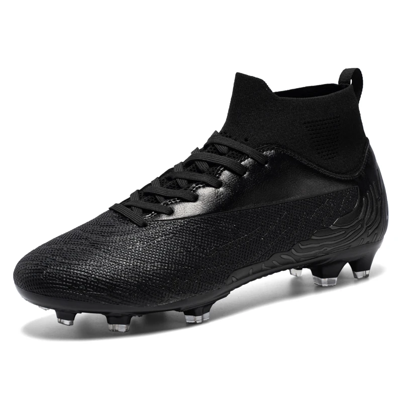 Men's Football Boots Long Spike Soccer Shoes Adults Sports Shoes Kids Professional Non-slip Breathable Trainning Cleats Footwear