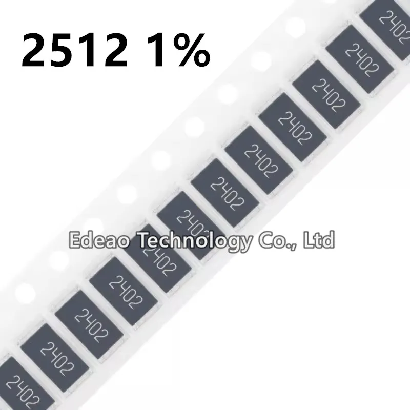 50PCS/lot 2512 1W SMD Resistor 1% 0R ~ 1M 1 10 100 150 220 330 ohm 1K 2K 2.2K 10K 100K 0R 1R 10R 100R 150R 220R 330R 470R