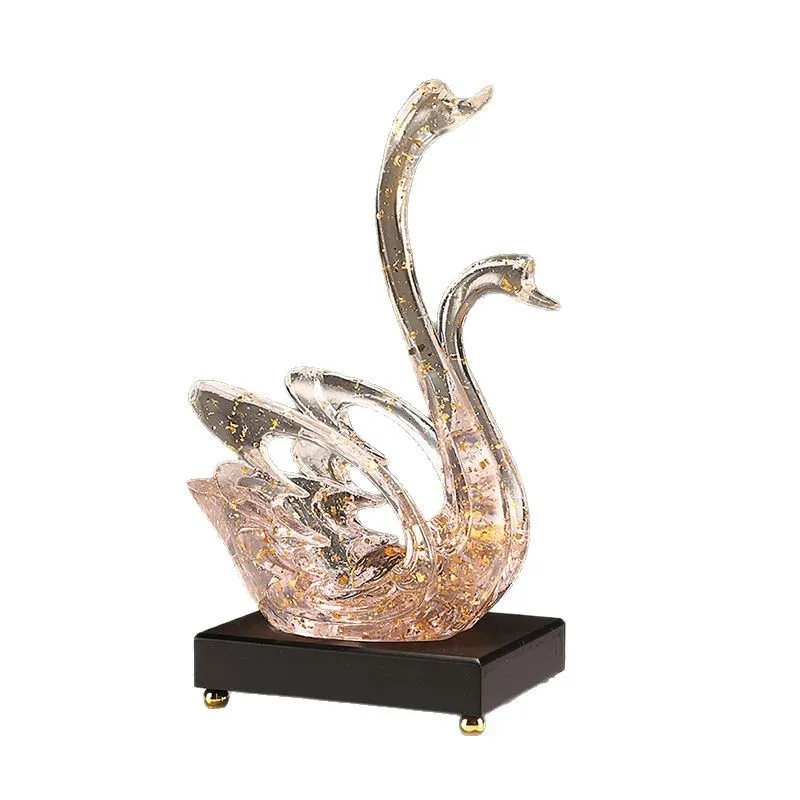 Red wine rack ornament swan living room dining table wine tray high-end light luxury wine cabinet decoration housewarming gift