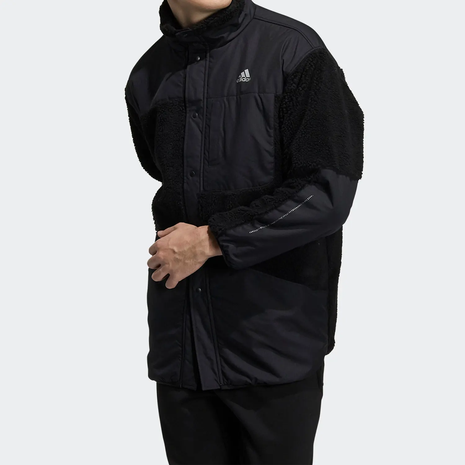 

Adidas Official Authentic New Season Men's Sports Stand Collar Warm Jacket H40911