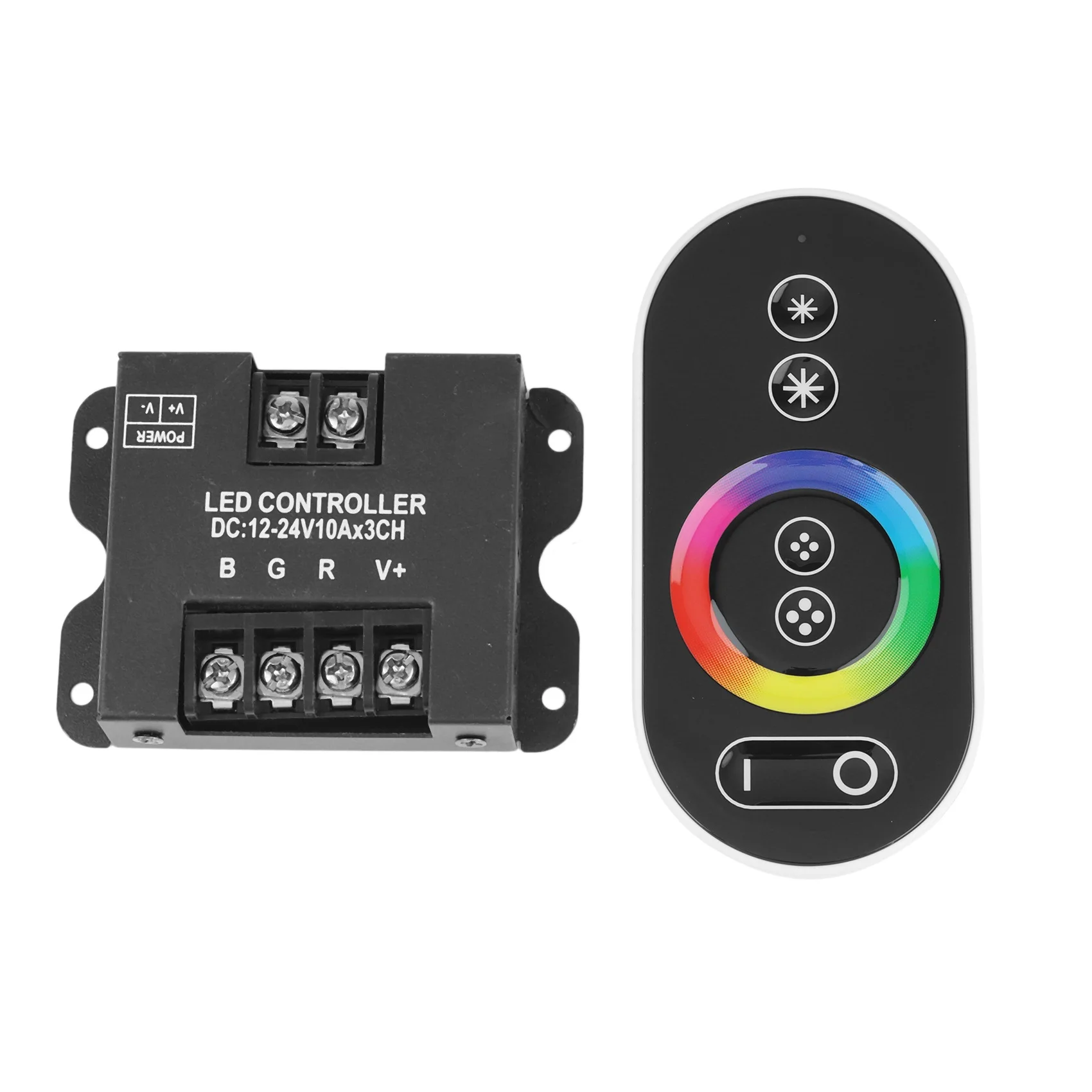 ABJG-30A Contact RGB RF Remote Control DC 12V 24V 3Channelx10A 360W/720W Controller for LED Strip