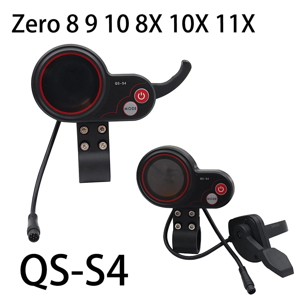 Zero Electric Scooter Accessories 36V-72V QS-S4 6-pin Color Screen Electricity Speed Display Accelerator Thumb throttle