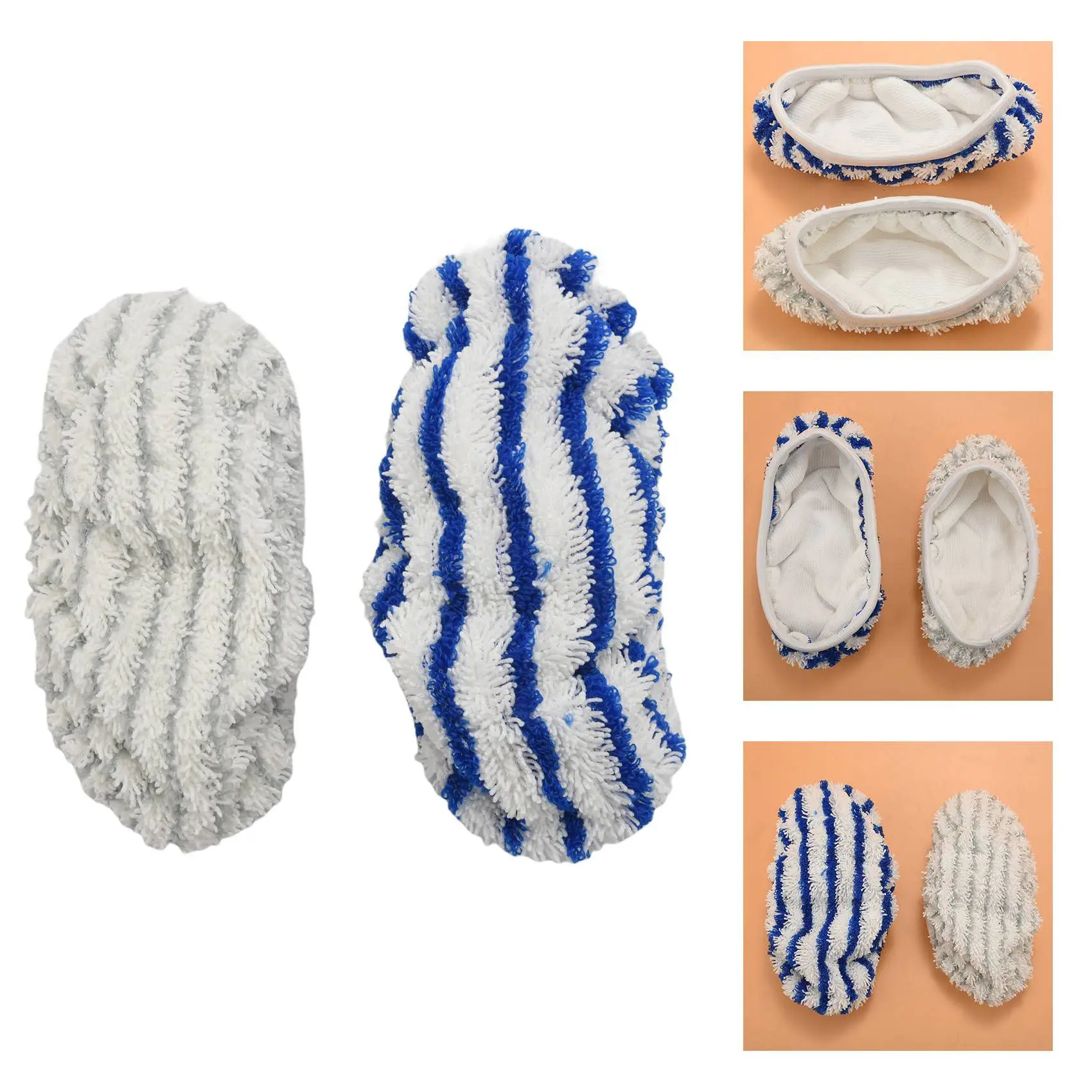 6 Pcs Microfibre Cloth Pads Replacement for Rowenta Clean&Steam ZR005801 Cleaner Accessory,Washable and Reusable image 6