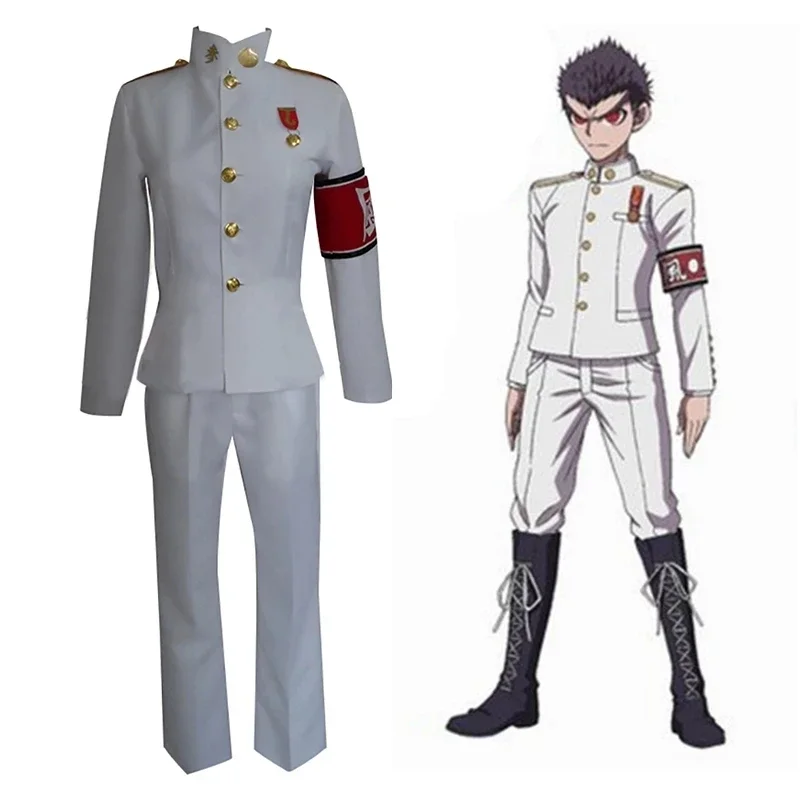 

Danganronpa Cosplay Dangan Ronpa Ishimaru Kiyotaka Costume Full Set Uniform Anime Suit