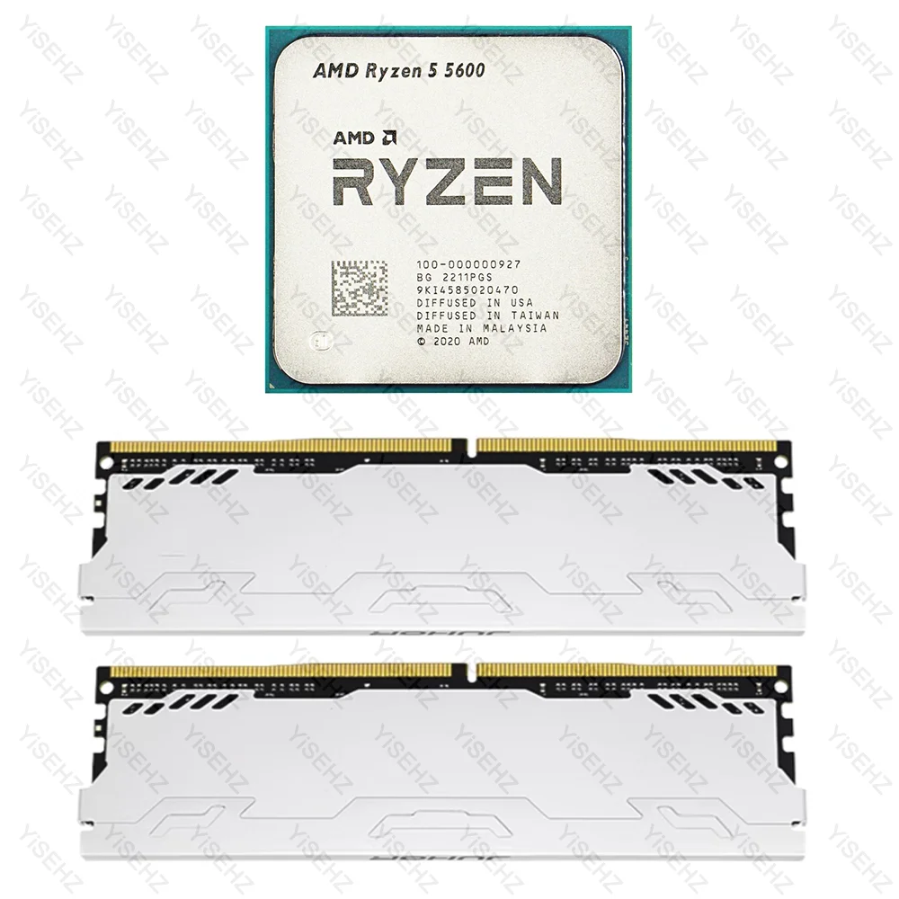 Imagem -06 - Jginyue-placa-mãe Conjunto com Processadores Amd Ryzen r5 5600 Cpu B450m Pro Am4 2x16gb 32gb Ddr4 Memória Dual Channel Ram