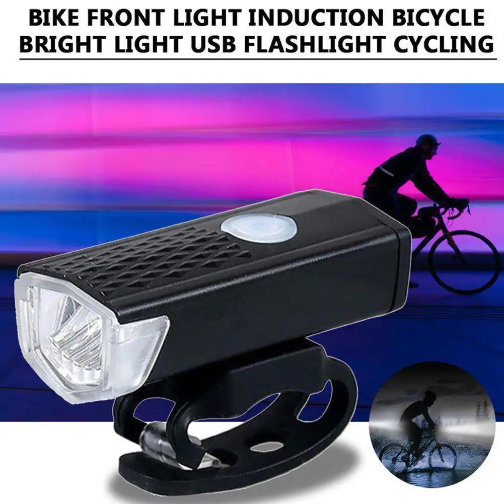 Bike Bicycle Light USB LED Rechargeable Set MTB Road Bike Front Back Headlight Lamp Flashlight Cycling Light Cycling Accessories