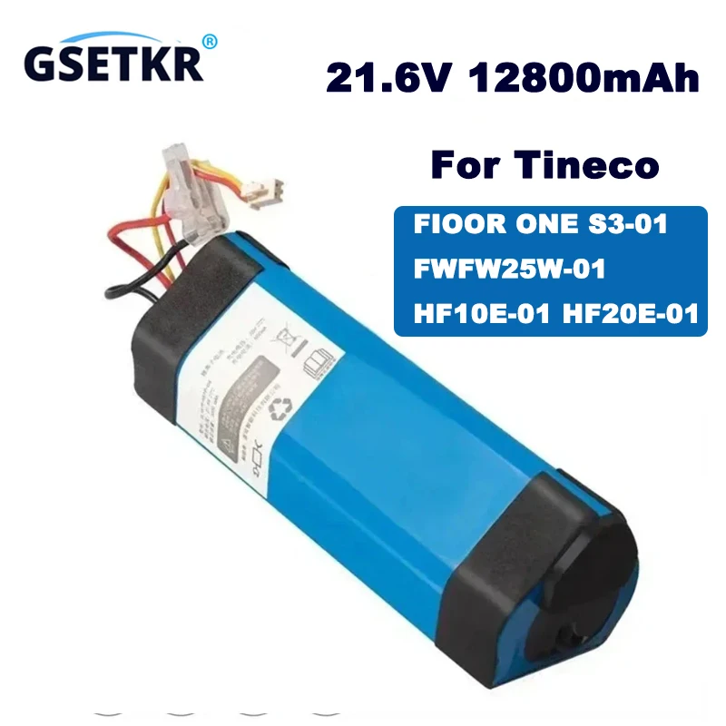 

100% Original 12800mAh For Tineco FLOOR ONE 1.0 FW25M-01 FW25W-01 FW09010ECN HF10E-01 HF20E-01 S3-01 vacuum cleaner Battery