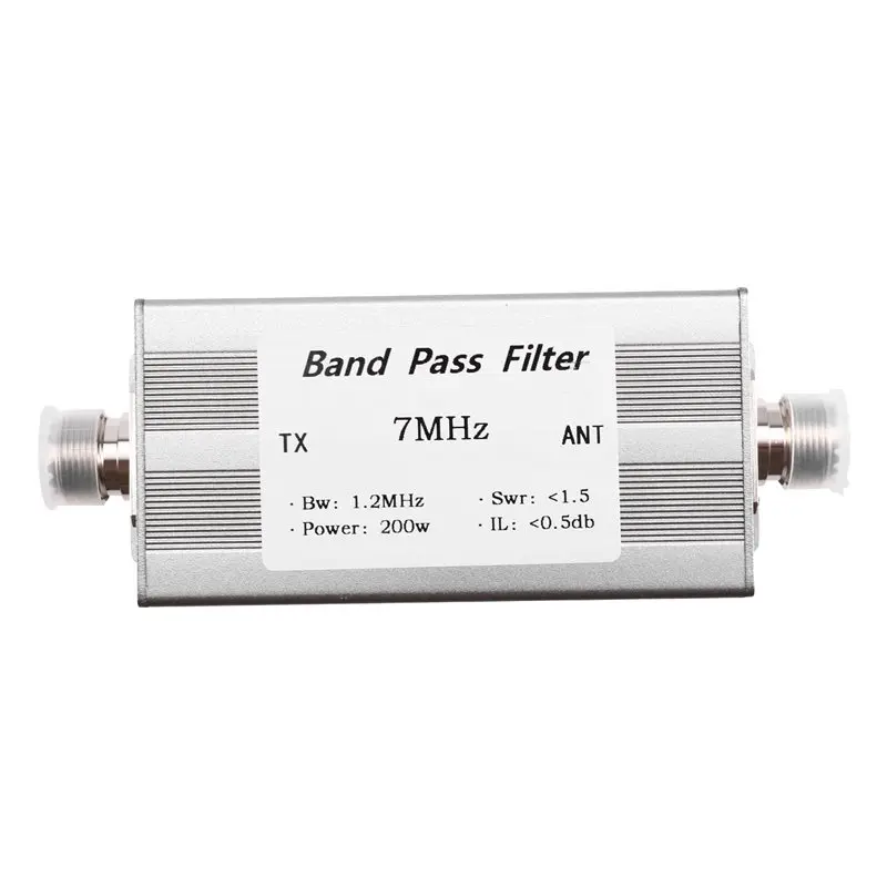 Shortwave 7Mhz Bandpass Filter High Isolation BPF Increase Sensitivity 200W