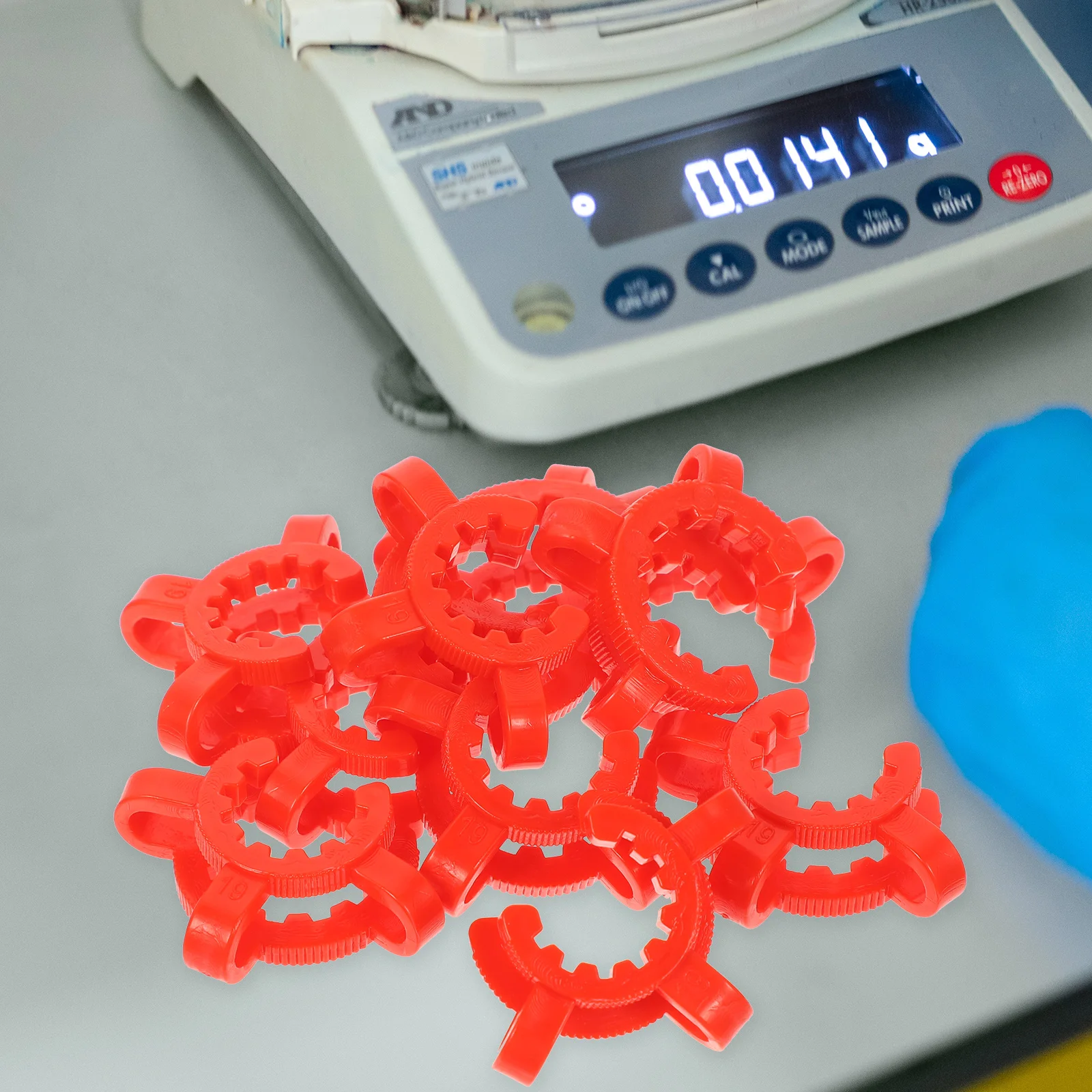 

10 Pcs Grinding Clip Clamp Laboratory Keck Lotus Conical Interface Pom Plastic Raw Material