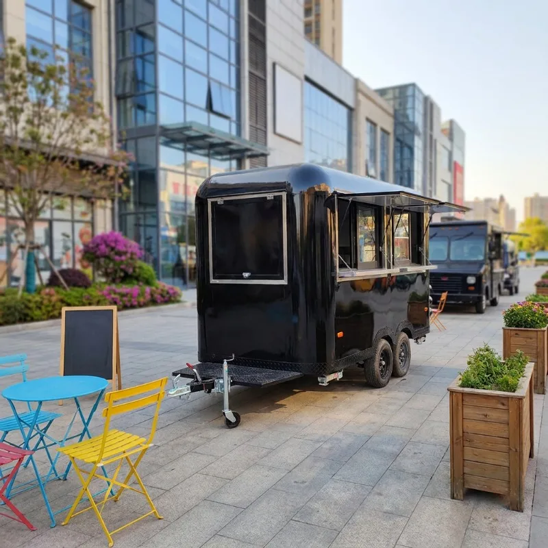 11FT Factory Direct Wholesale Food Trailer, Full Kitchen Equipment Mobile Hot Dog Stand Truck With DOT EMARK Certification