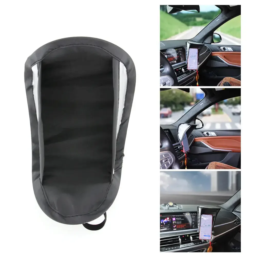 Car Cell Phone Sunscreen Sunshield Phone Umbrella Sun Shade For Motorcycle Bike Car Anti-scald Car Interior Accessories