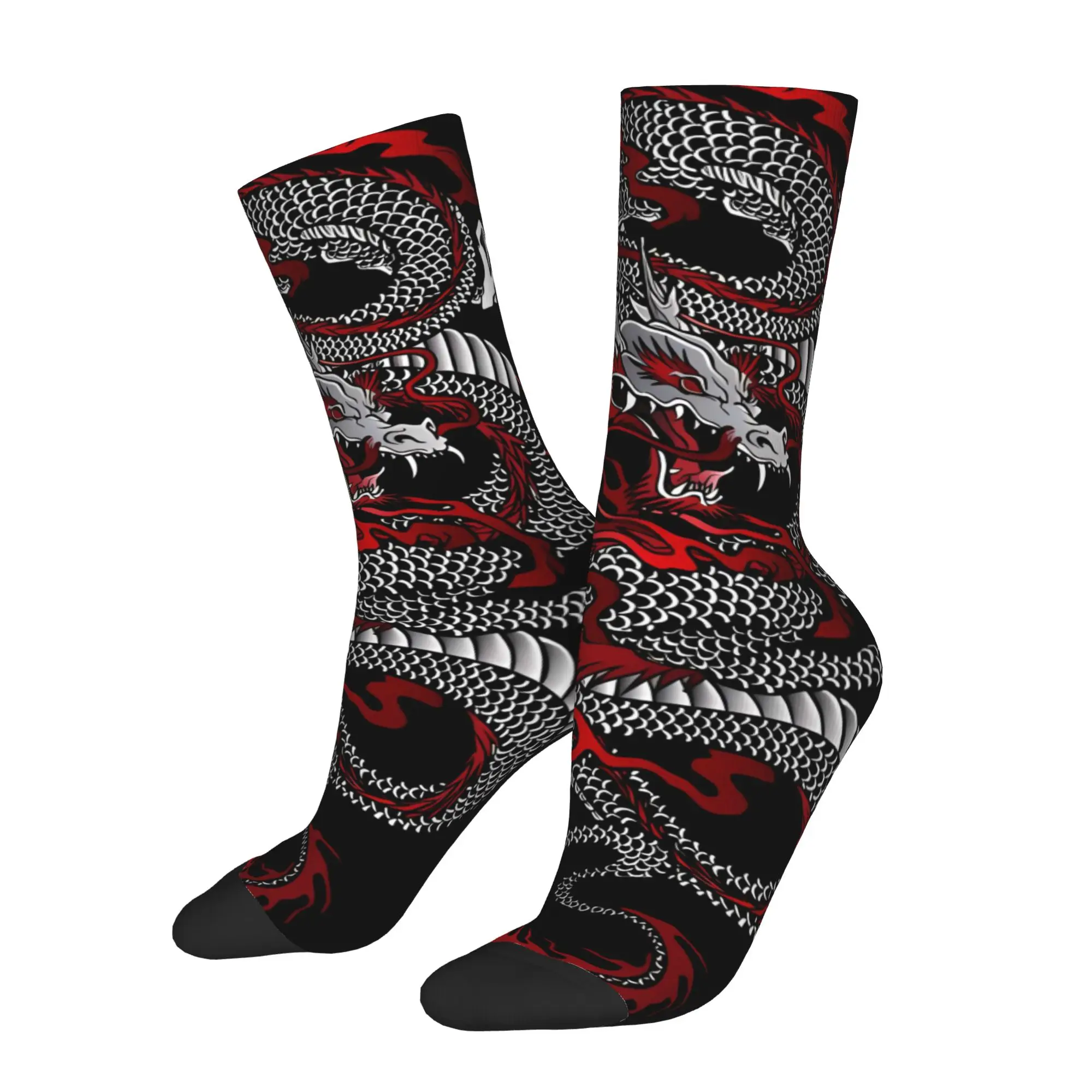 

Asian Dragon Sock Printed Man Polyester Fashion Popular