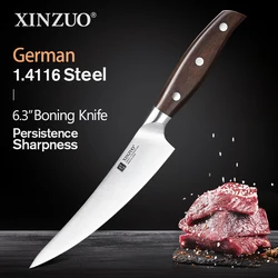 XINZUO 6.3 ''coltello per filetto di pesce disossato coltello da cuoco in acciaio forgiato coltello da cucina per affettare coltelli per disossare la carne manico in legno di sandalo rosso