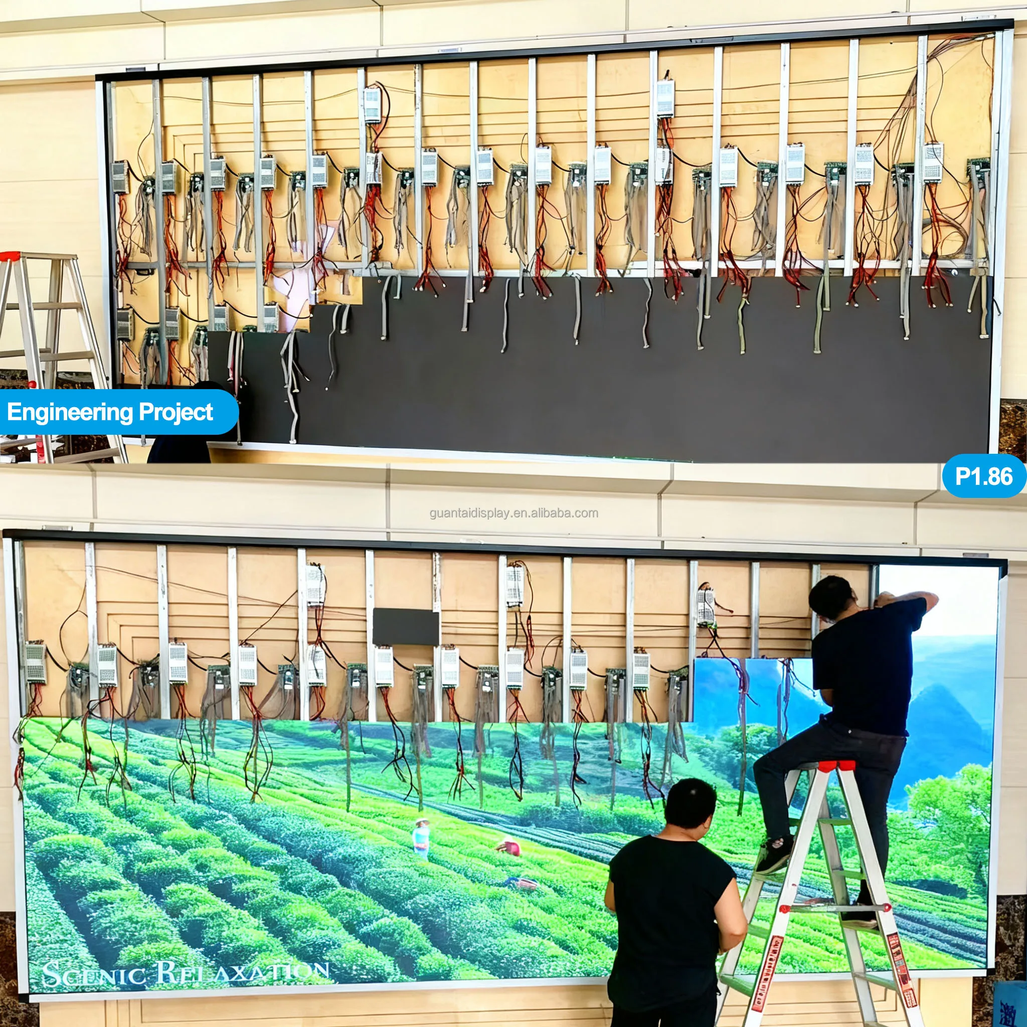 Popular Customization Lightweight HD  Waterproof  Brightness P2.6 P2.9 Movable LED Rental Stage Wall