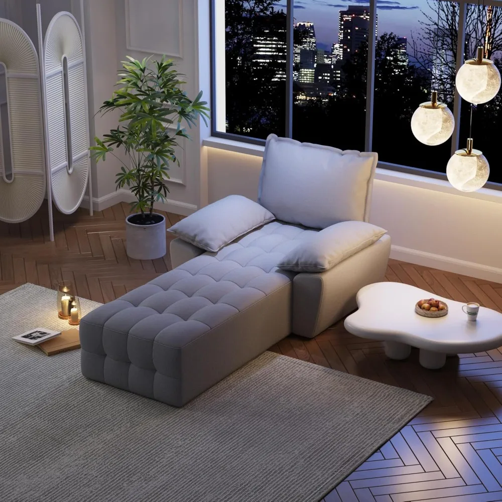

Couch for Living Room, Sectional Sofa Reversible Chaise Small Couch Modular Sofa for Apartment, Bedroom, Living Room Sofa