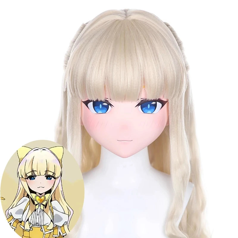 

(MEO314) Customize Handmade Full Head Lockable Crossdress Male to Female Japanese Cartoon Anime Game Character Kigurumi Mask