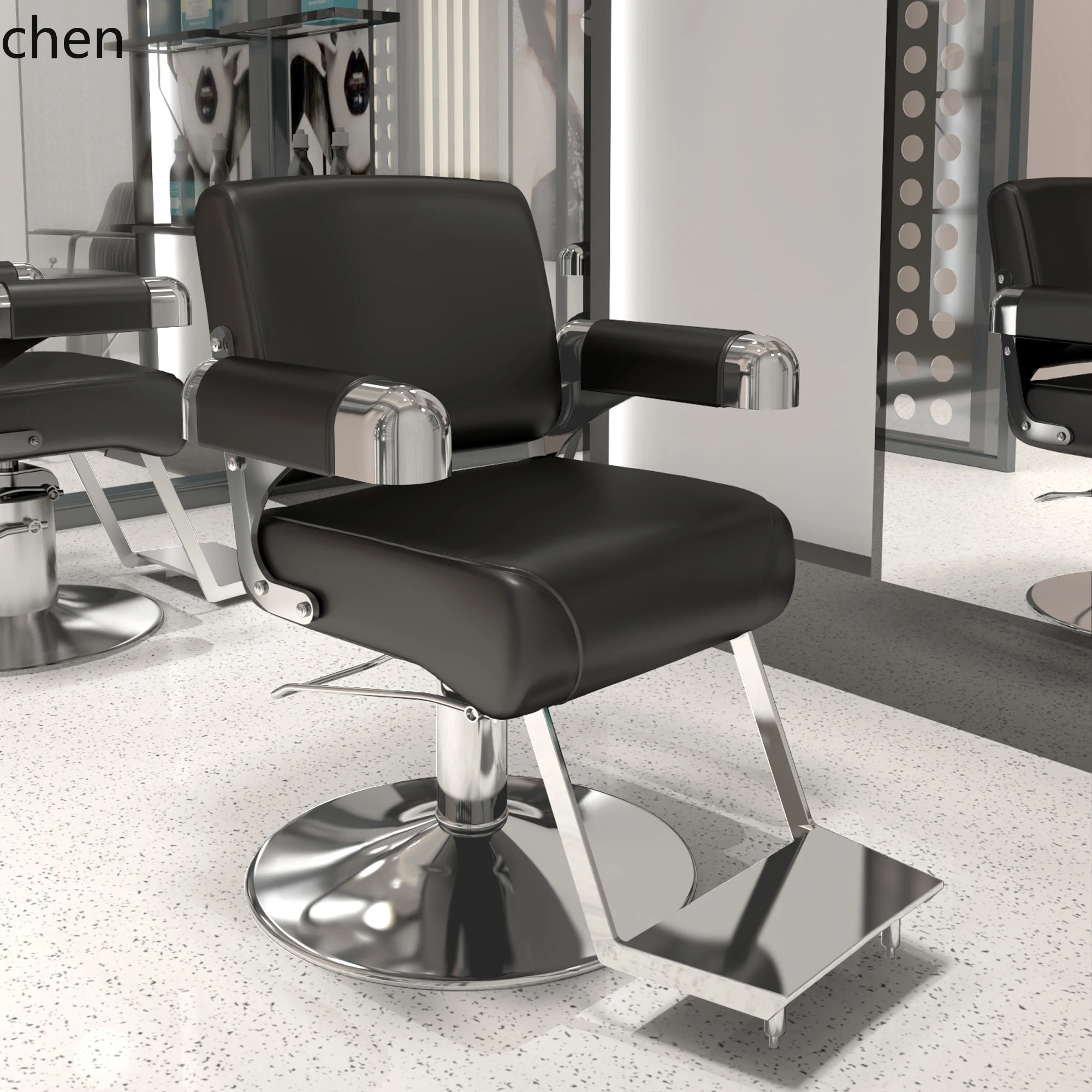 

ZML barber shop chair High-end barber shop special barber shop stool Simple hair cutting chair