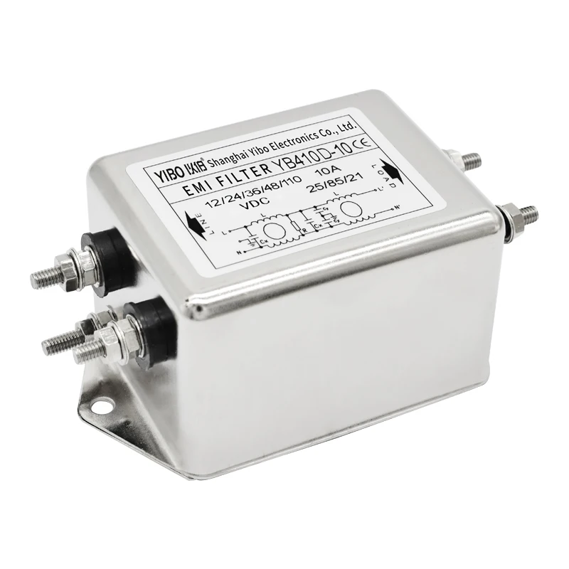 Filtro alimentatore CC YIBO 220 V anti-interferenza YB410D