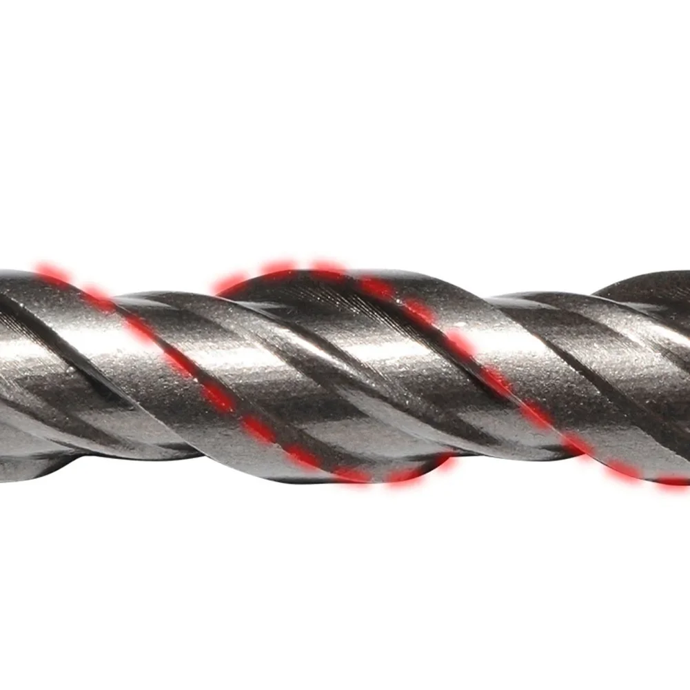 5pcs Drill Bit For Concrete Bit Double Auger Hammer Wall Brick Block Electric Hammer Masonry Bit Carbide Steel Drill Bit