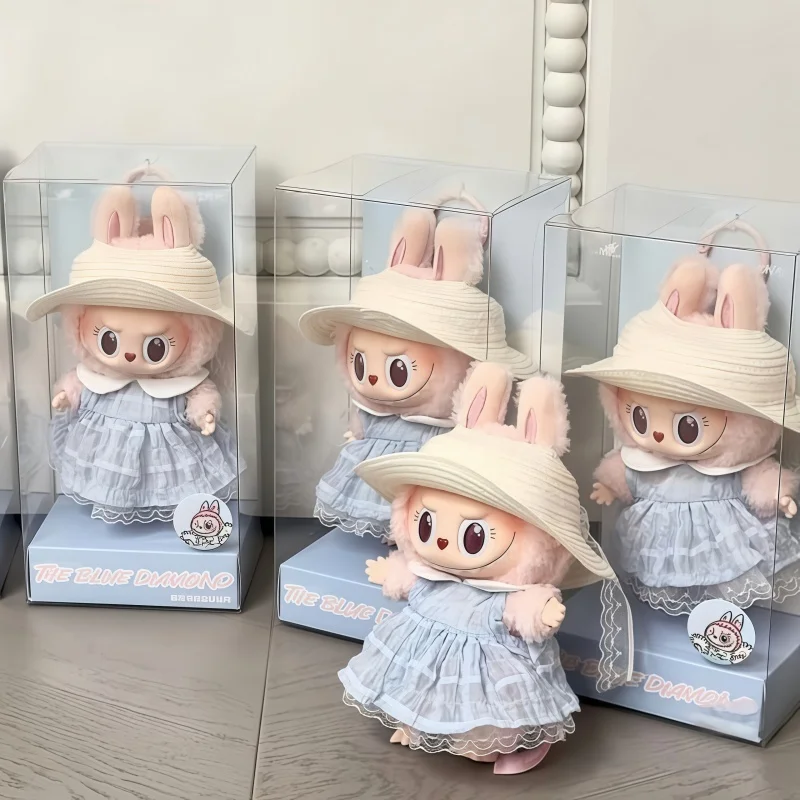 

2025 High Quality 1:1 Replica The Monster Labubu Series Fall In Wild Doll 17cm Toy Pendants Desktop Ornaments Toy Birthday Gifts