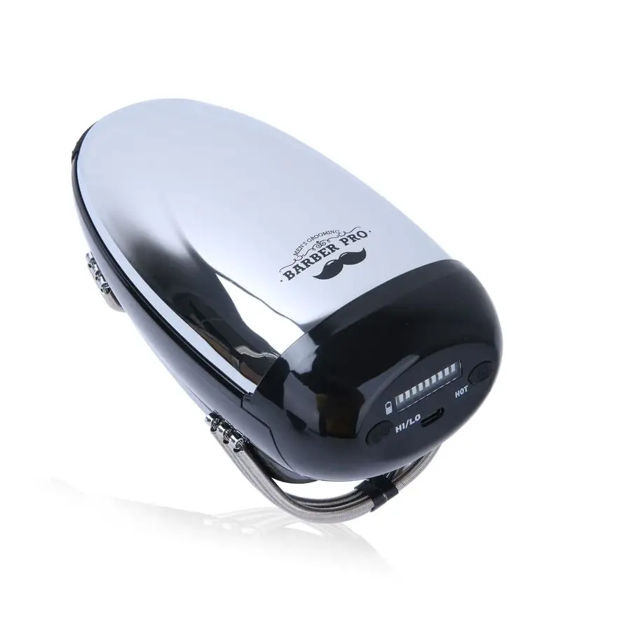 

Cordless Handheld Heat Massager, Professional USB Charge Vibration Neck Legs Hand Massage, 2 Massage Nodes, 1 Hot Button Silvery