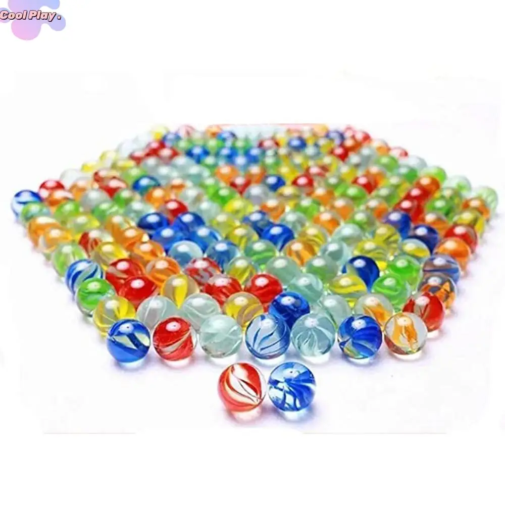 Aquarium Eltern-Kind Laufspiel Solitaire Spielzeug 14mm Flipper Glasmurmeln Glaskugel Hüpfkugel Maschinenperlen