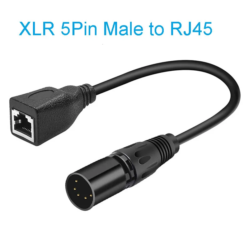 3pin XLR male / female to RJ45 network connector adapter converter cable for Microphone Behringer Speaker Systems and Radio