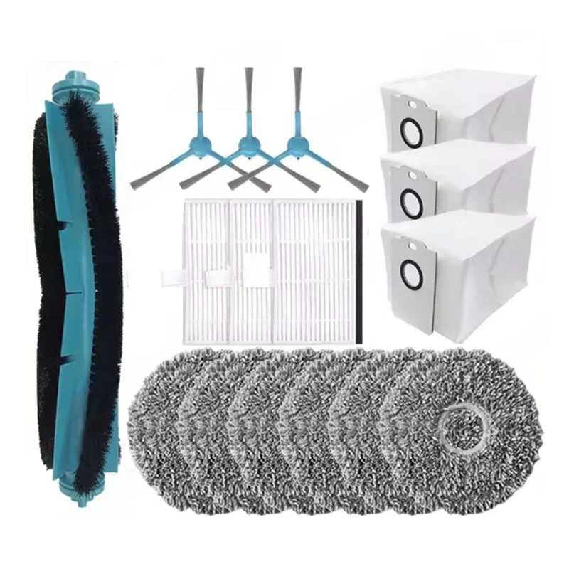 For Cecotec Conga 9590/9990/10090 AI Spin Revolution Ultra Power Home Accessories Kit Brush Hepa Filter Mop Cloth Dust Bag