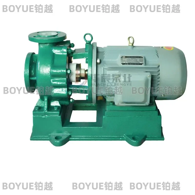 Industrial Small Single Stage Single Suction Lined Fluorine Chemical Centrifugal Pump Tetrafluoro Plastic Corrosion Resistant