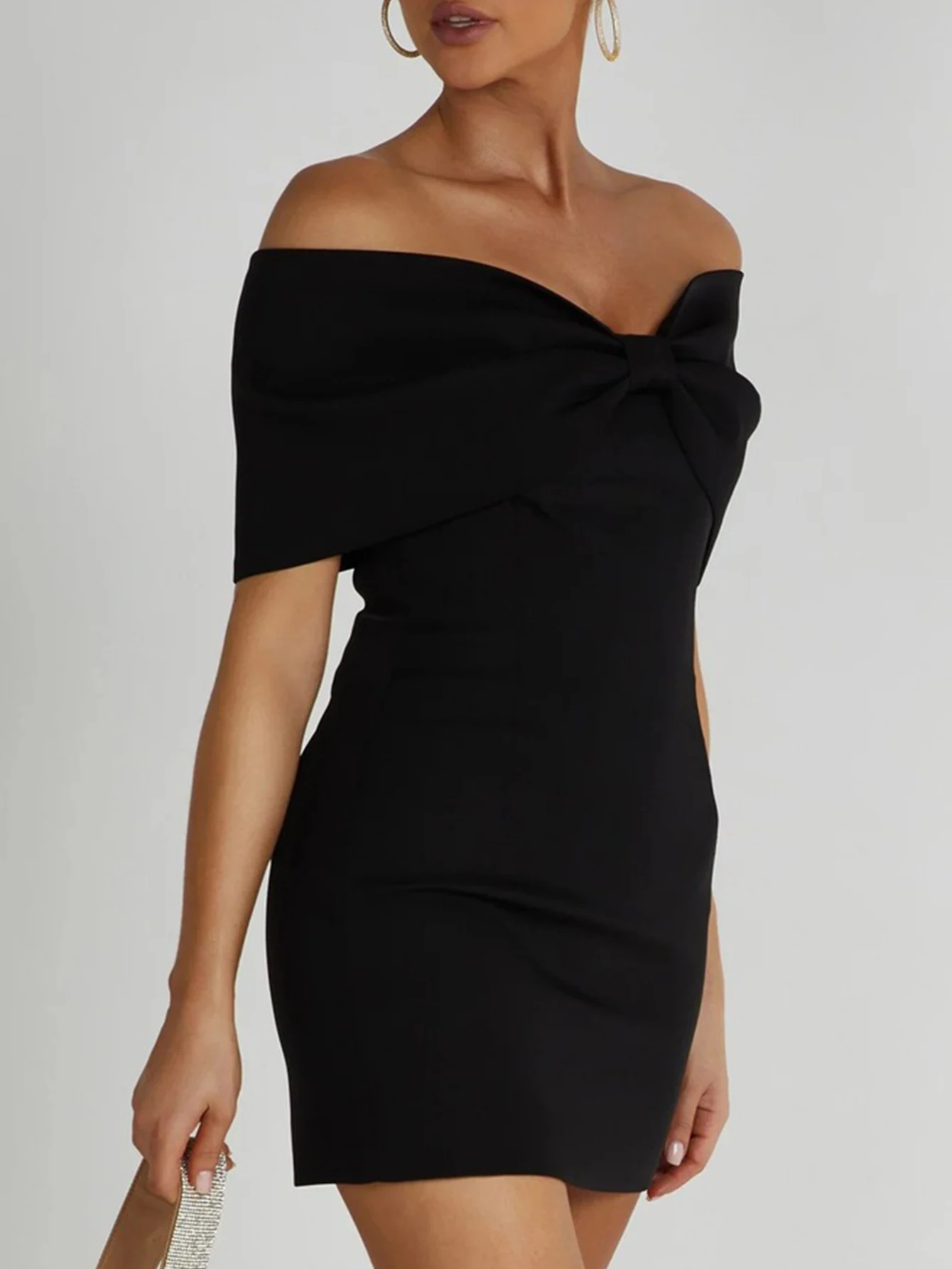 فستان صيفي قصير أبيض مثير بدون ظهر للنساء فستان أنيق لحفلات أعياد الميلاد وحفلات الزفاف ملابس نسائية فساتين سهرة قصيرة فيستدوس