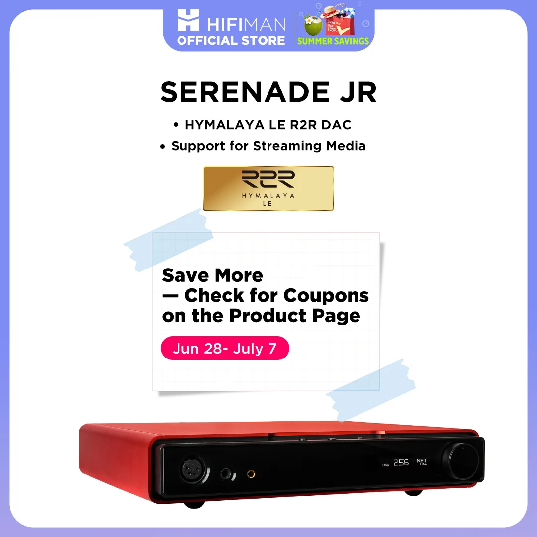 HIFIMAN SERENADE JR DAC とヘッドフォンアンプ HYMALAYA LE R2R DAC モジュール、ストリーミングメディア対応